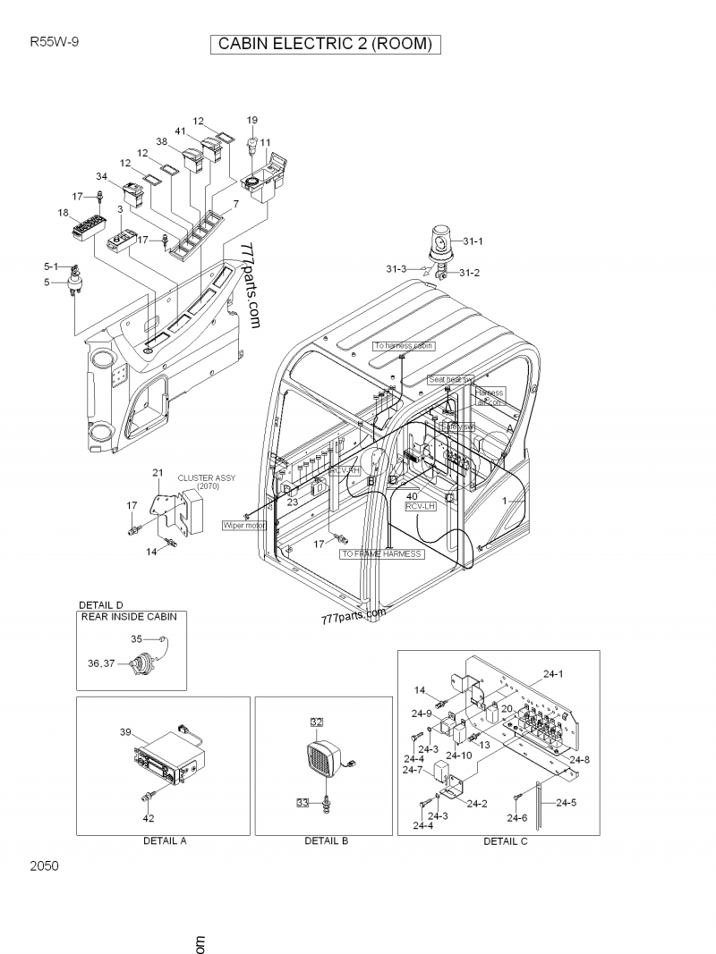 Starter Relay 21M9-31100 12V for Isuzu