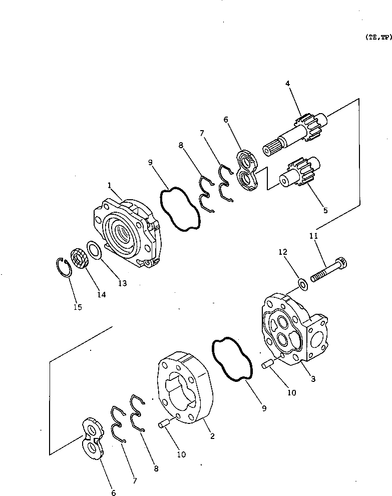 Excavator Hydraulic Pump WA380-3 WA350-3X for D60P-12-E 705-11-38010 705-11-38011 705-55-34181 705-55-34180