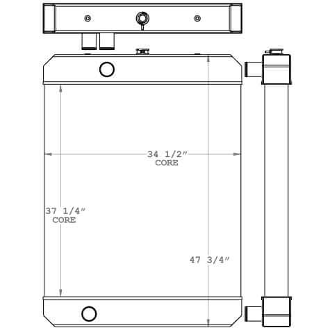 Radiator 7Y1363 113-2922 for CAT 330L, 330 Excavator