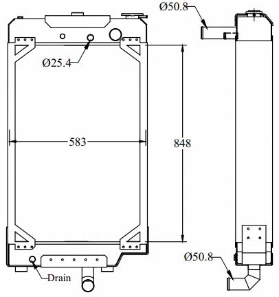 Radiator 230-5006 2305006 for Caterpillar C7 & C9 Engines