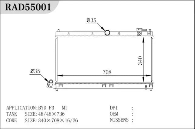 Auto Radiator Factory Price Excavator Aluminum Radiator Core Hot Sale