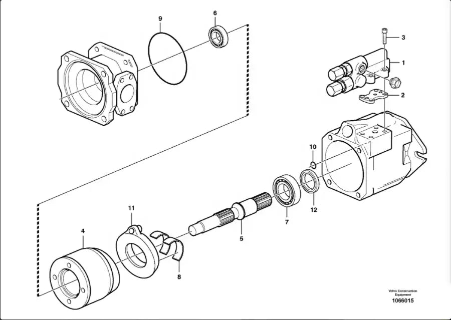 Hydraulic Pump VOE11064879 For VOLVO A35D, A40D, A25D Trucks
