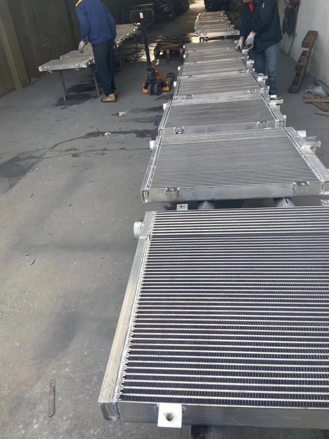 Atlas Air Compressor Aluminum Oil Cooler Radiator 1613836402