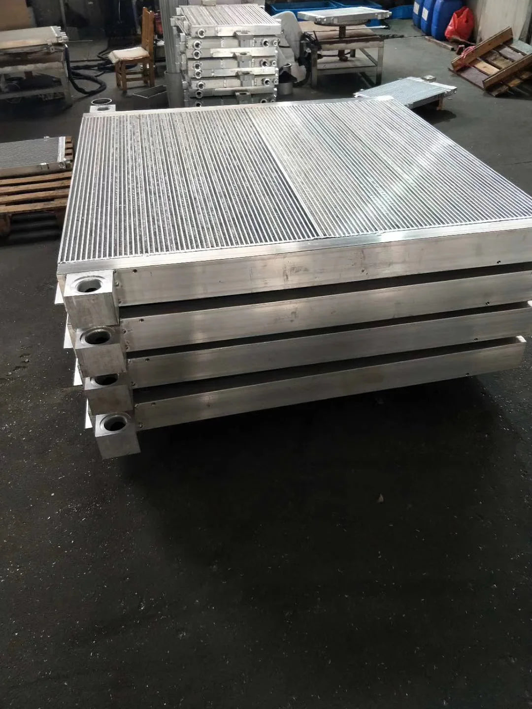 Atlas Air Compressor Aluminum Oil Cooler Radiator 1613836402