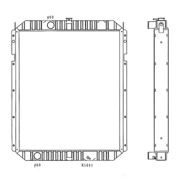 Water Tank Radiator 124-1762 for CAT 330B, 330B L Excavators
