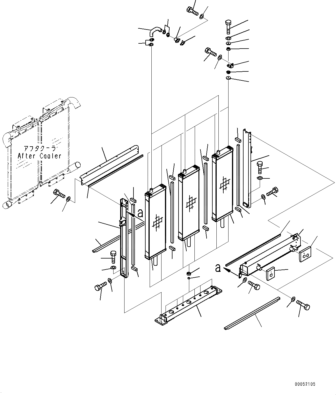 Radiator Panel 21T-03-31711 for Komatsu PC2000-8 Crawler