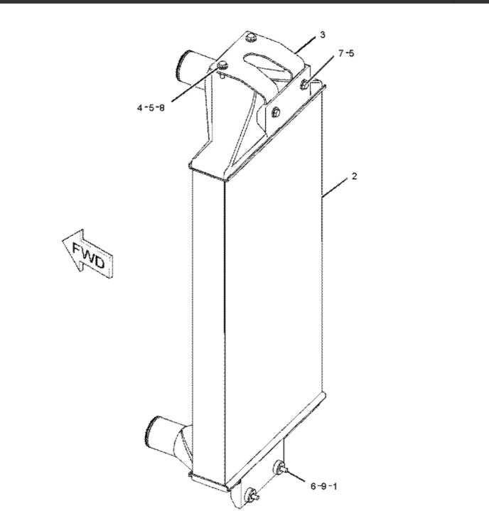 Aftercooler/Intercooler 2435063 243-5063 - CAT 950H Loader