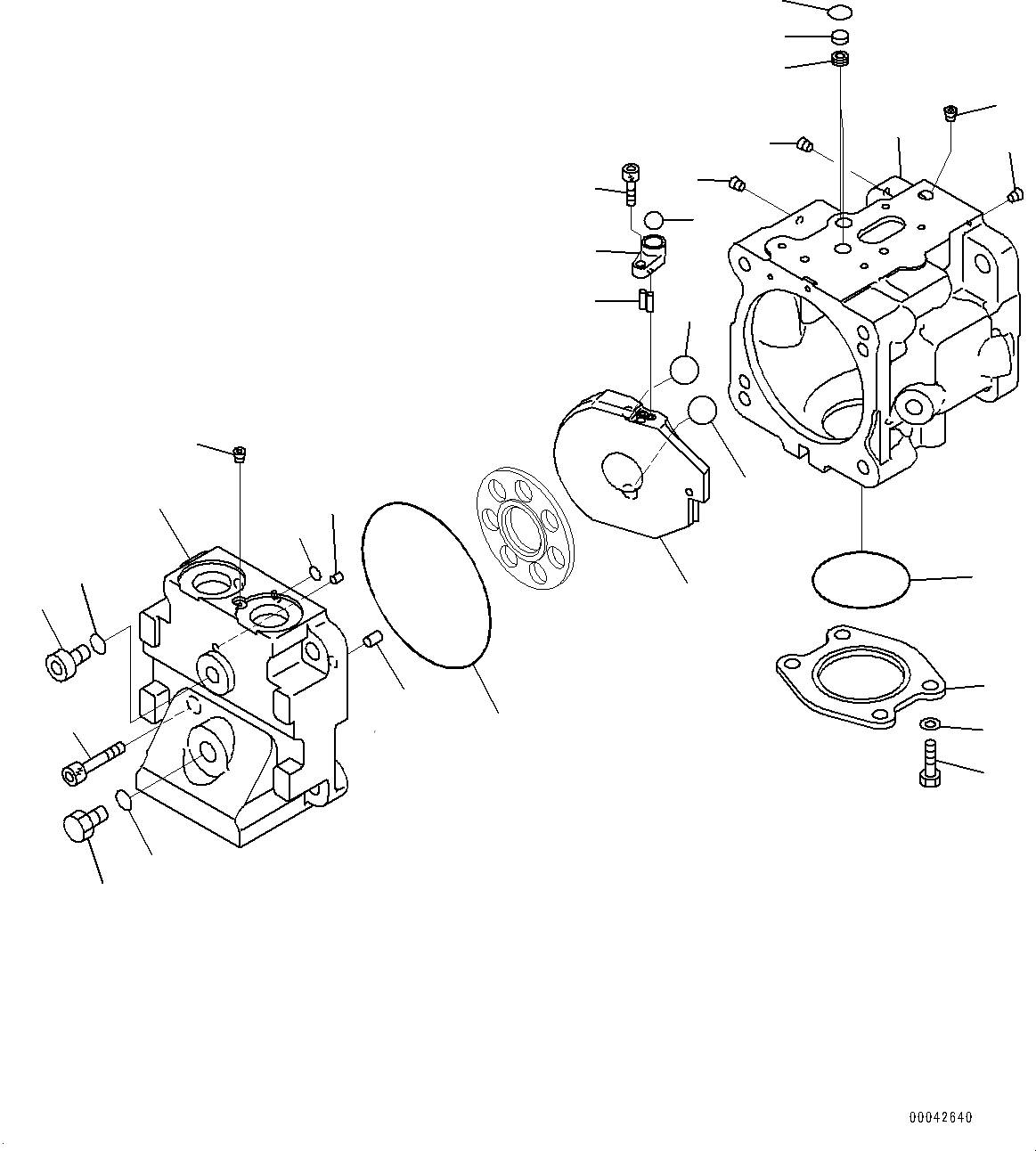 Fan Pump 708-1T-00470 708-1T-00472 for D155-6 Bulldozer