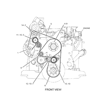 Belt Tensioner 381-2509 3812509 for Caterpillar Engines