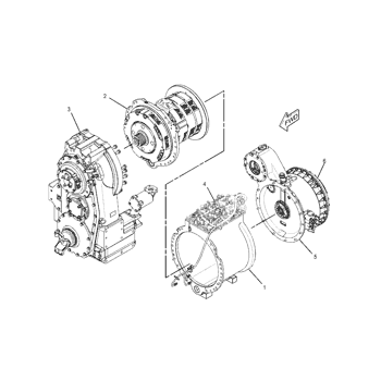 TORQUE CONVERTER & HOUSING 4206202 - Caterpillar 980K Loader