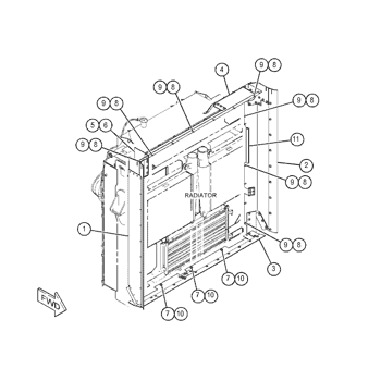 460-7001 508-3682 RADIATOR for CAT AR 777E Truck