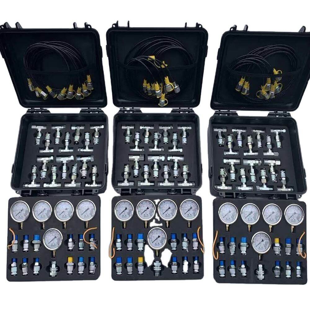 Hydraulic Pressure Gauge Diagnostic Test Kits for Excavator
