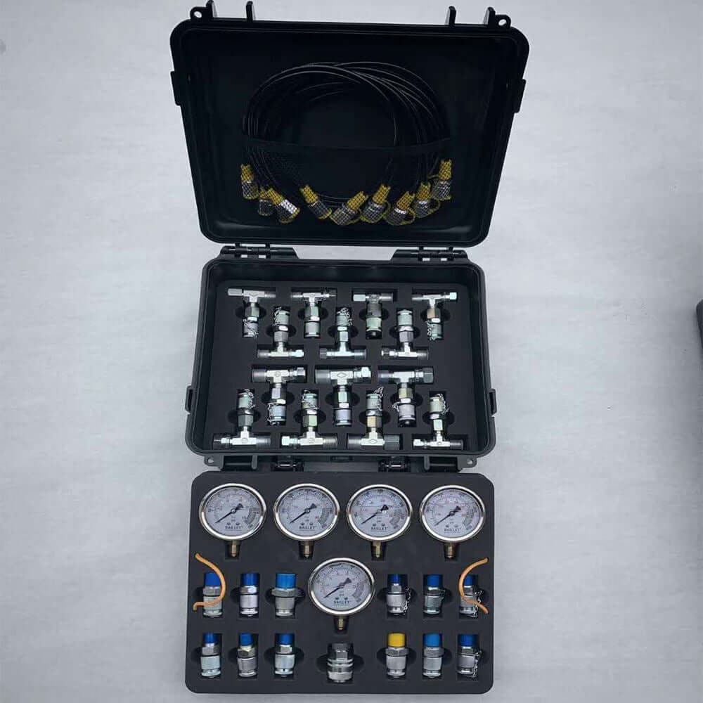 Hydraulic Pressure Gauge Diagnostic Test Kits for Excavator