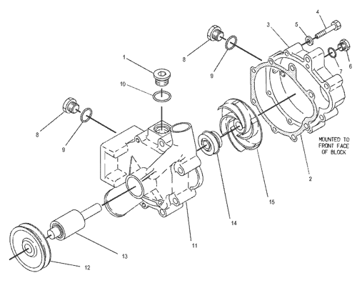 Water pump 4W7589 7C4508 For CAT E325B Excavator 3116 Engine