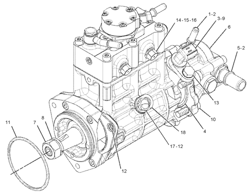 Fuel Injector Pump 317-8021 for CAT C6.6 Engine – Excavator