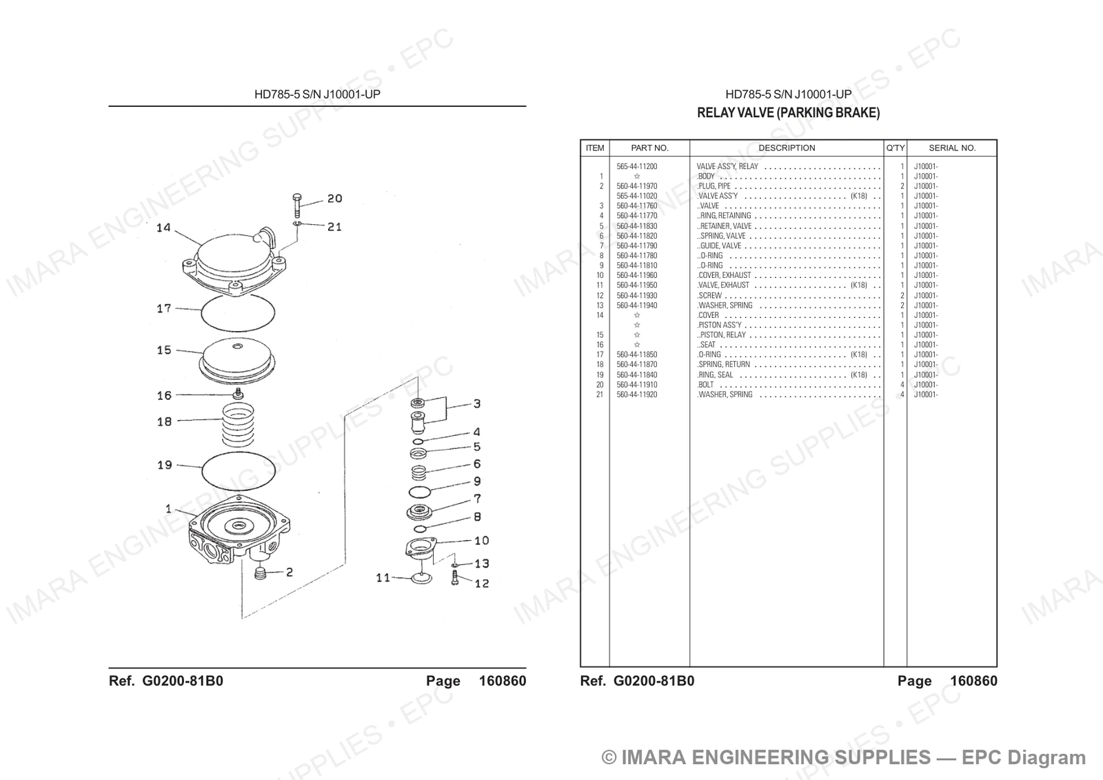 Komatsu HD785-5 Parts Diagram