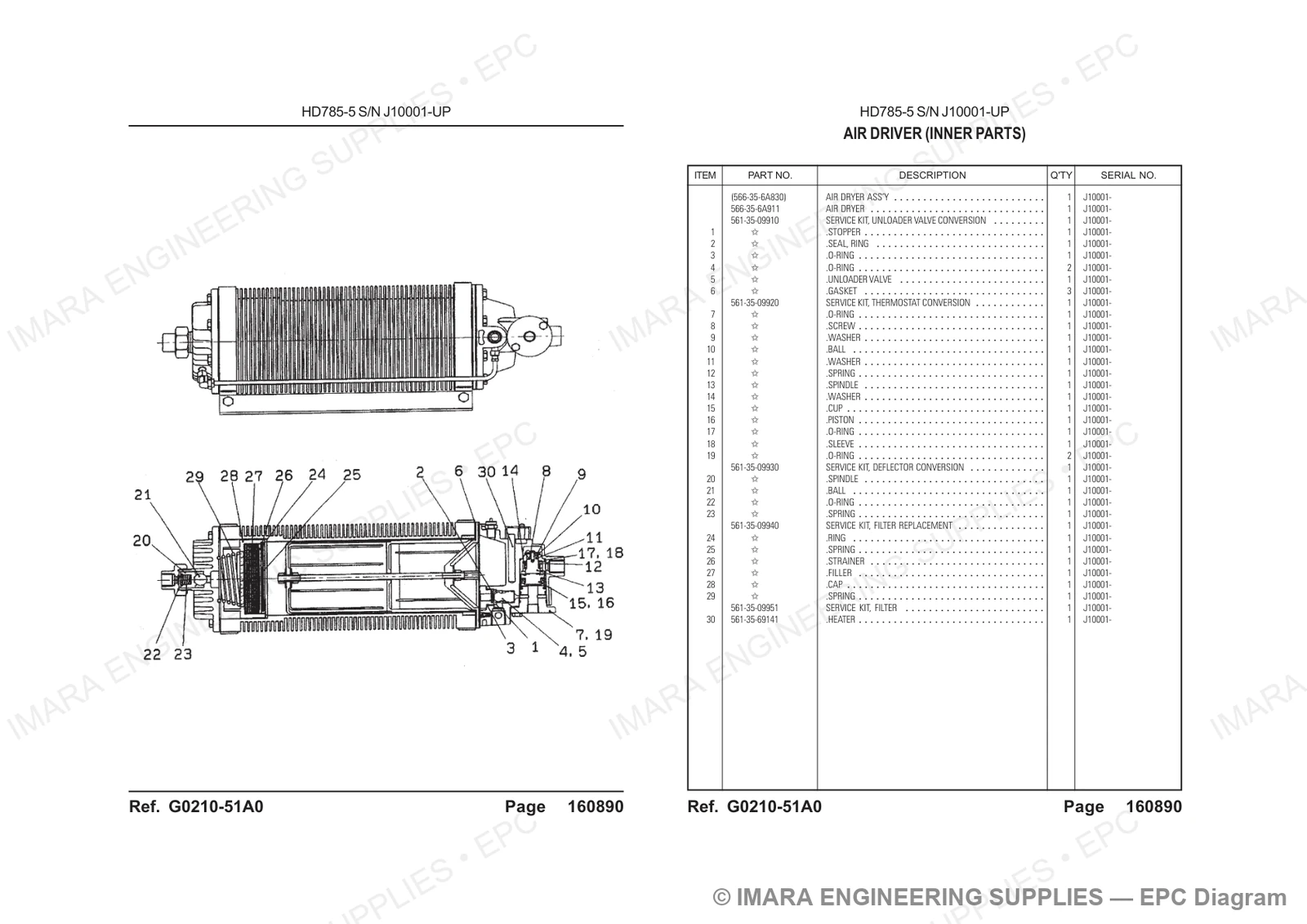 Komatsu HD785-5 Parts Diagram