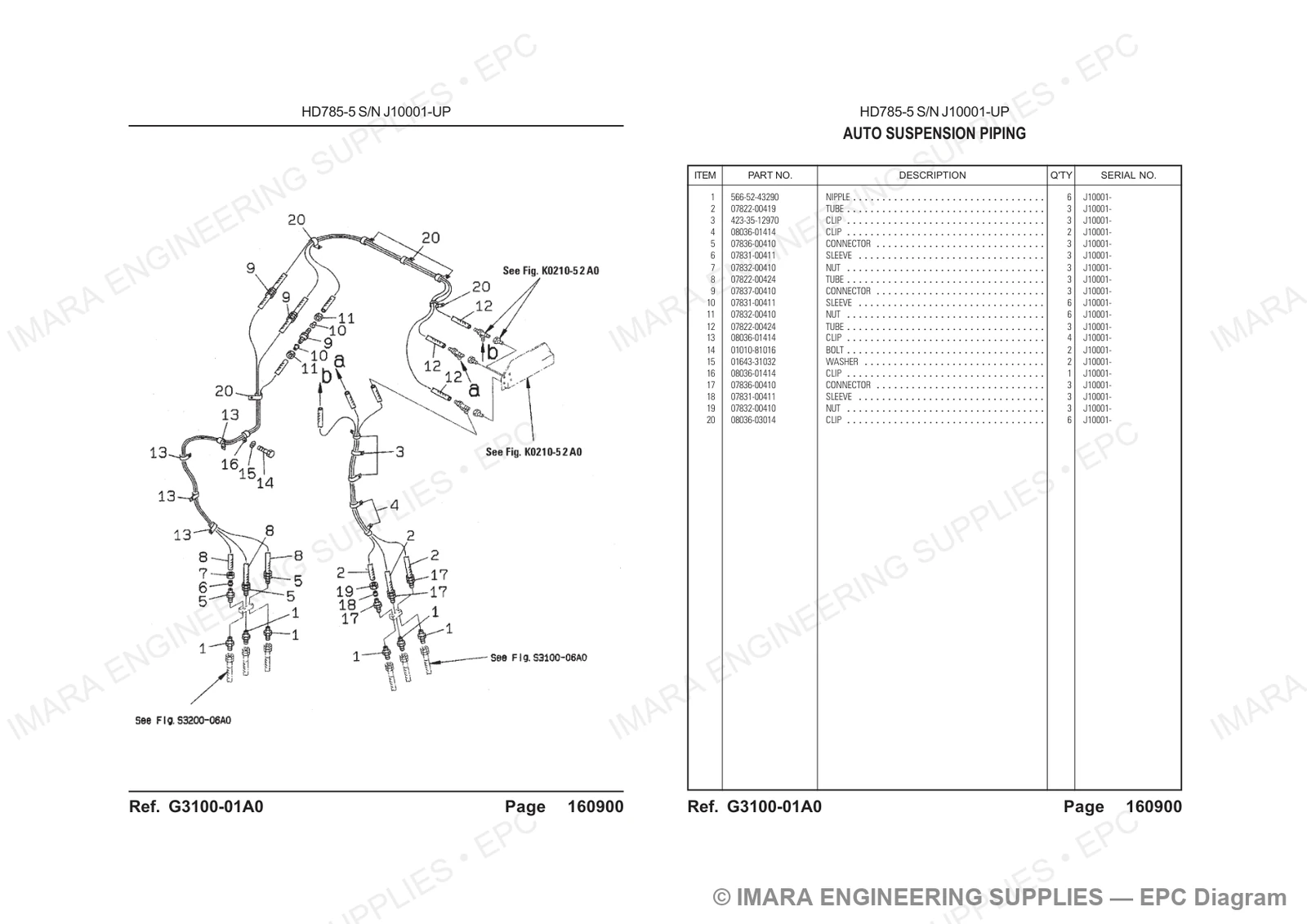 Komatsu HD785-5 Parts Diagram