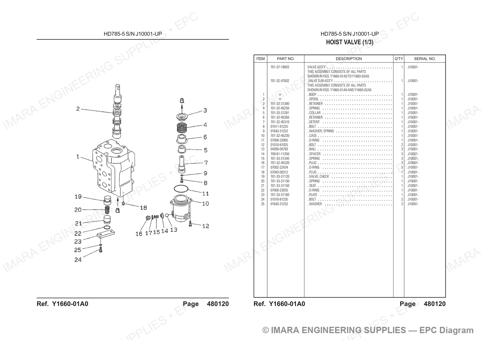Komatsu HD785-5 Parts Diagram