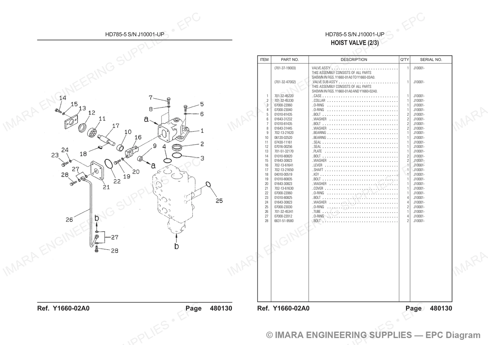 Komatsu HD785-5 Parts Diagram
