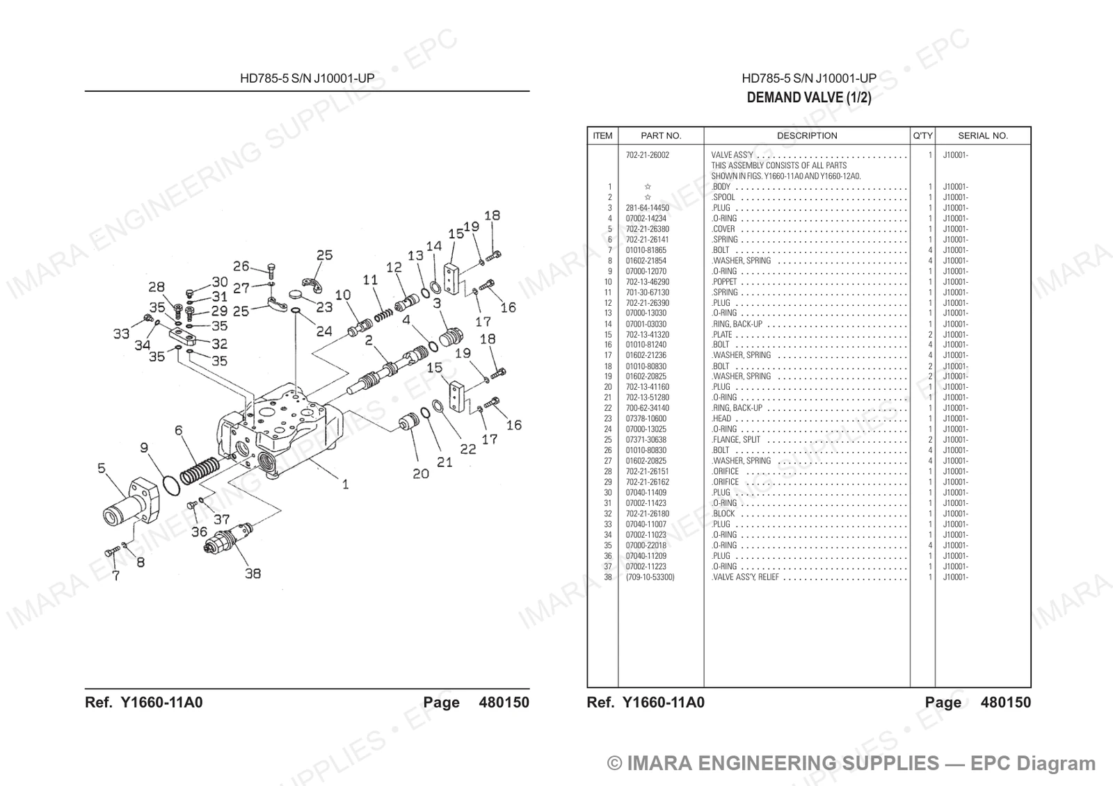 Komatsu HD785-5 Parts Diagram