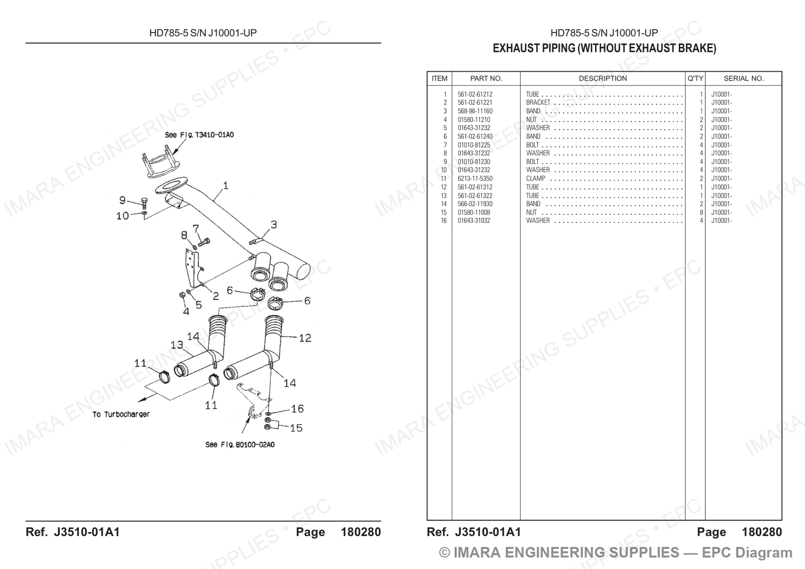 Komatsu HD785-5 Parts Diagram