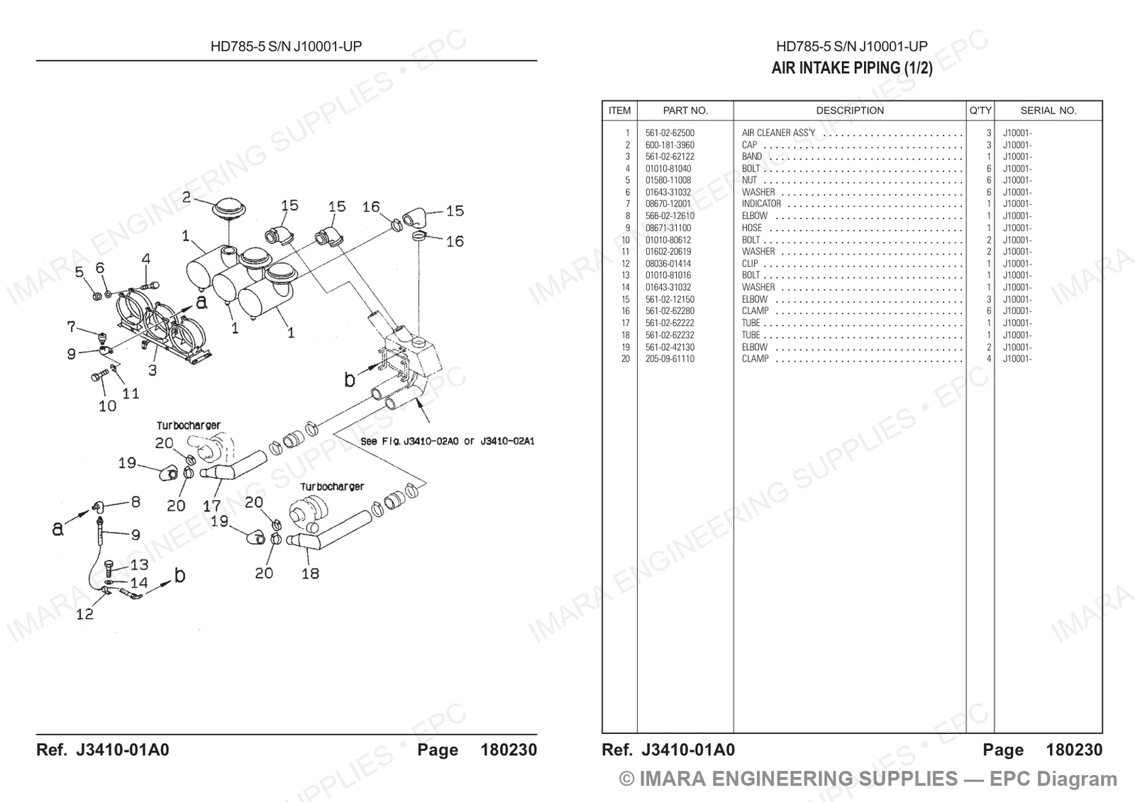 Komatsu HD785-5 Parts Diagram