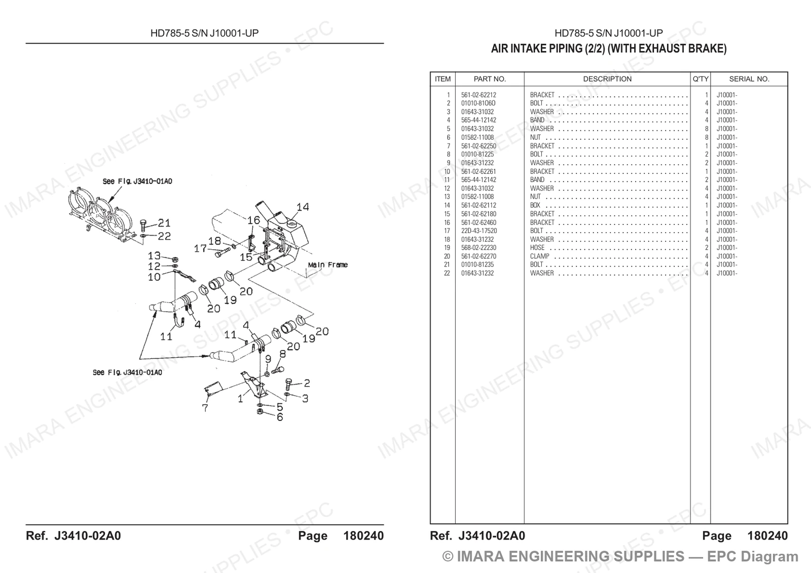 Komatsu HD785-5 Parts Diagram