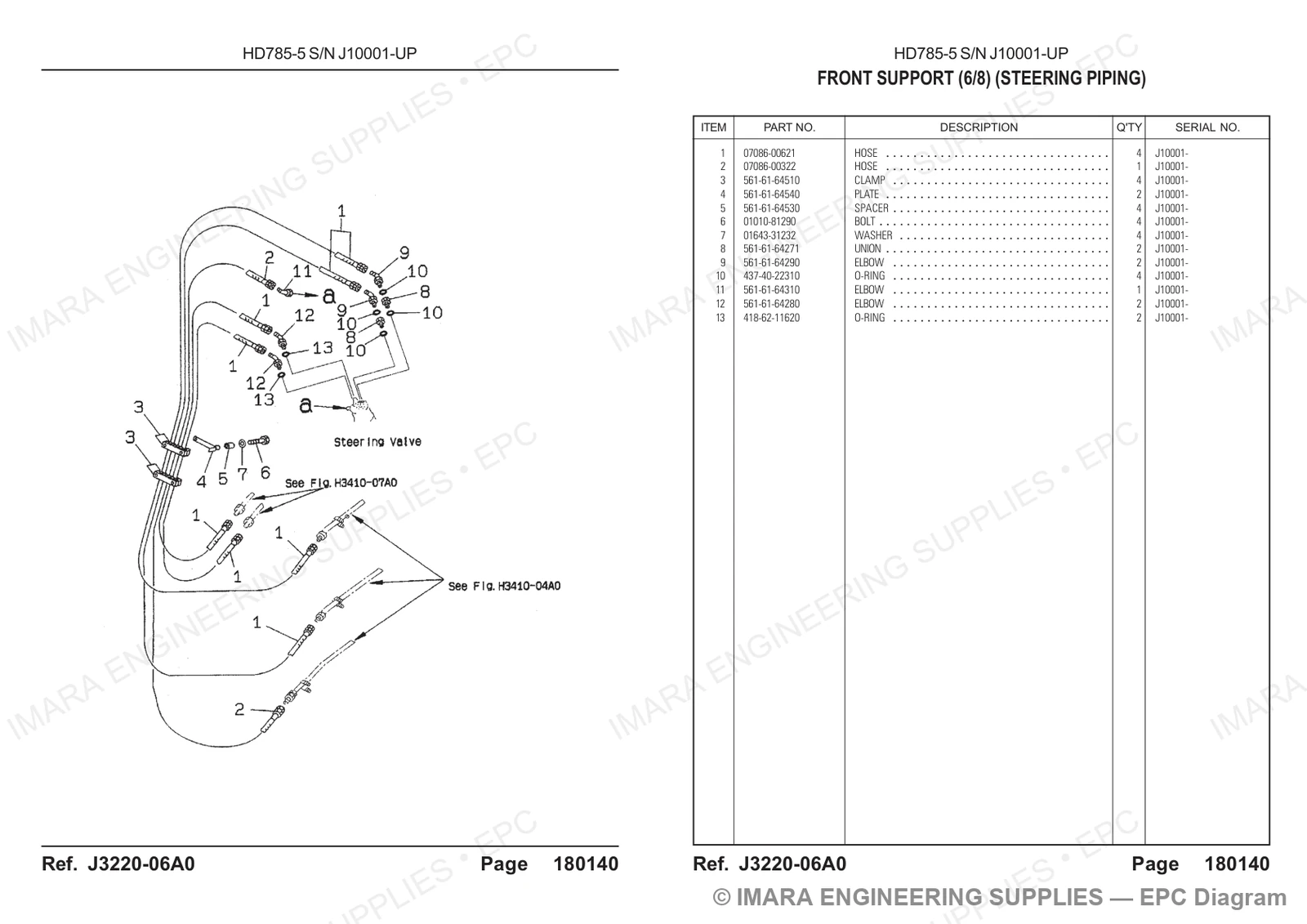 Komatsu HD785-5 Parts Diagram