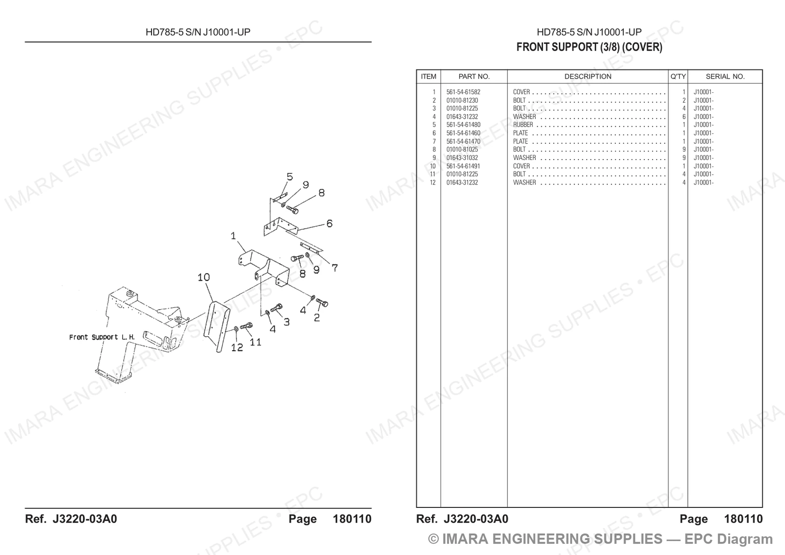 Komatsu HD785-5 Parts Diagram