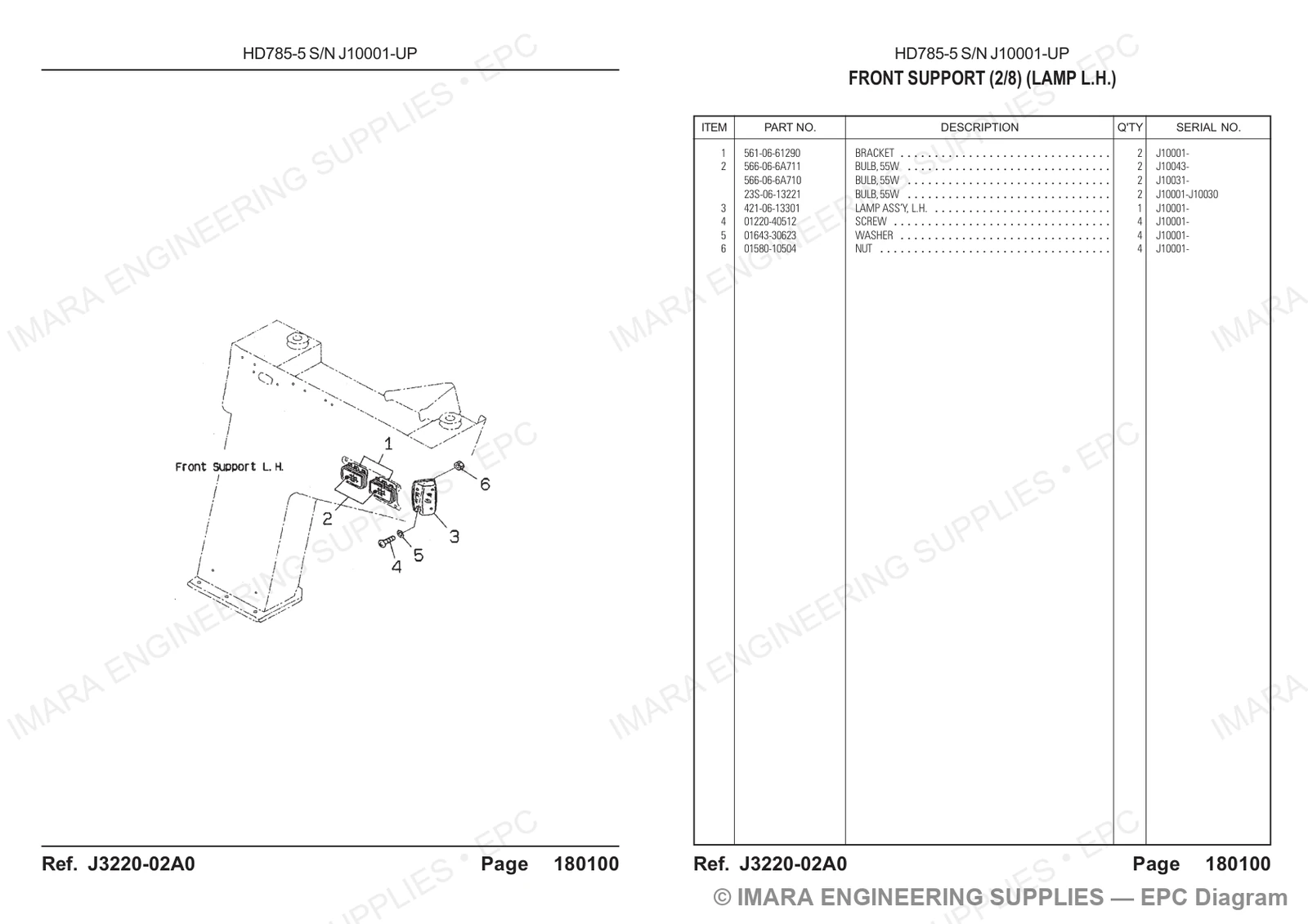 Komatsu HD785-5 Parts Diagram