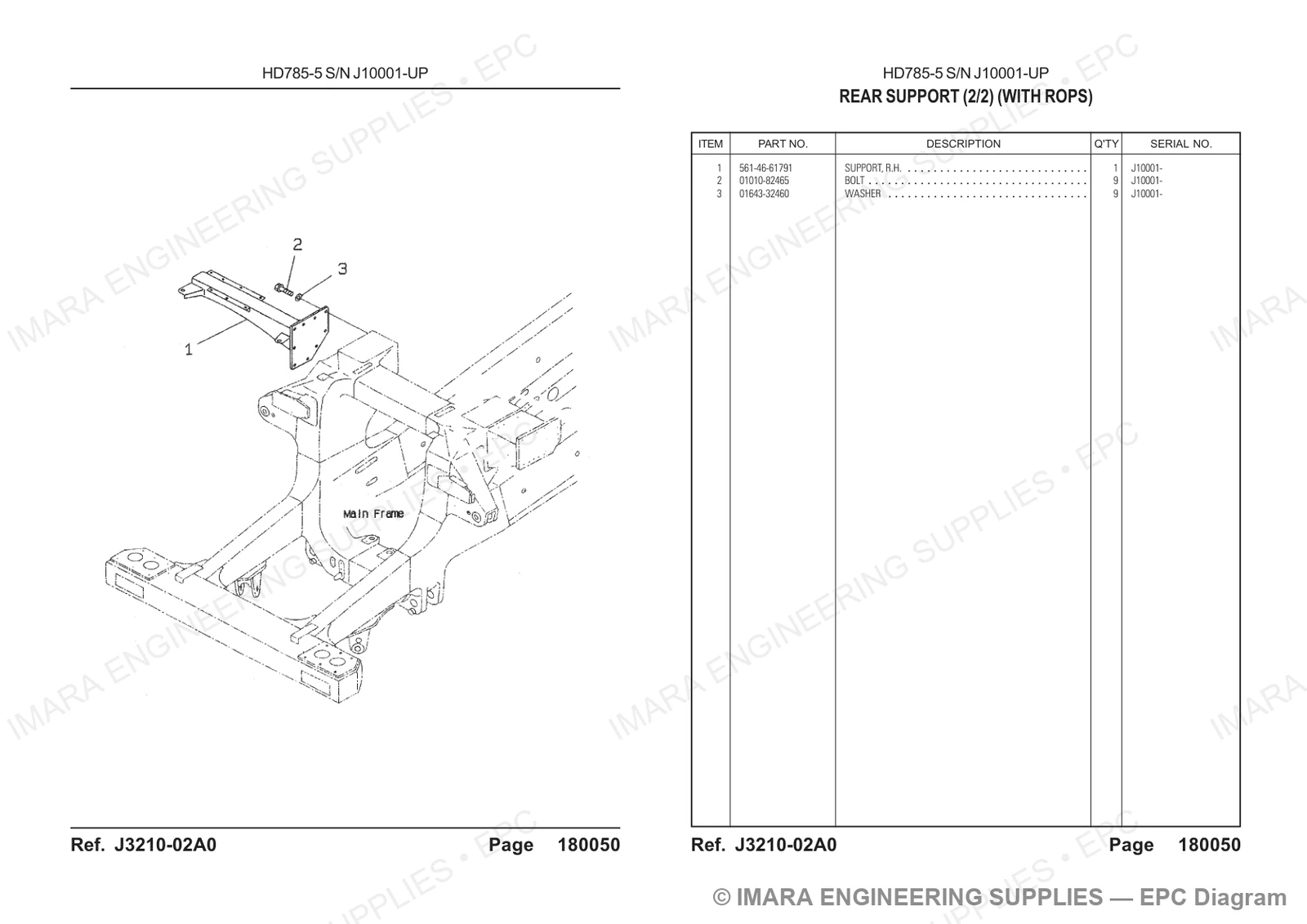 Komatsu HD785-5 Parts Diagram