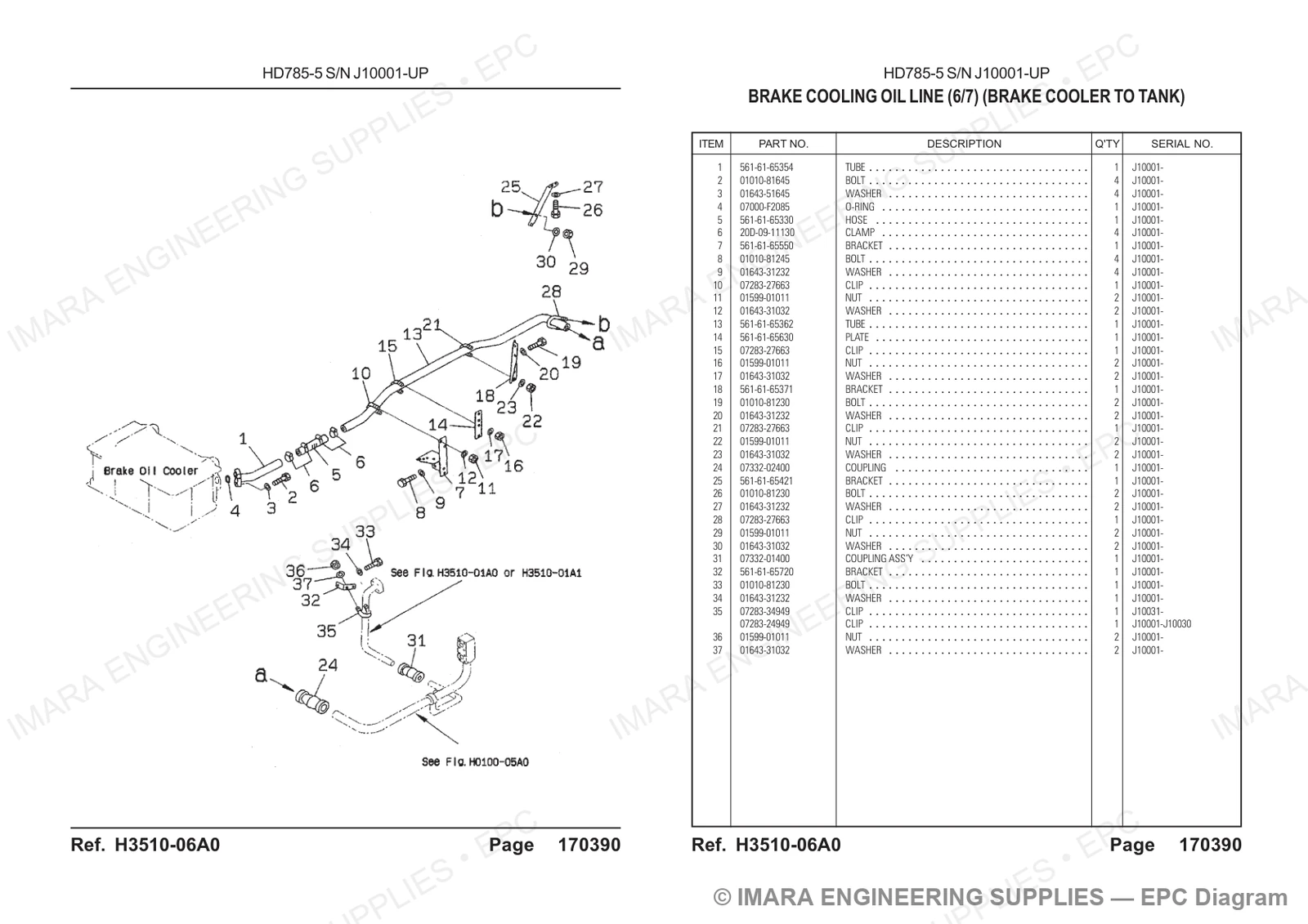 Komatsu HD785-5 Parts Diagram