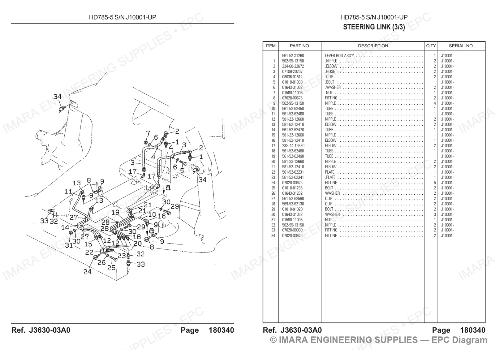 Komatsu HD785-5 Parts Diagram
