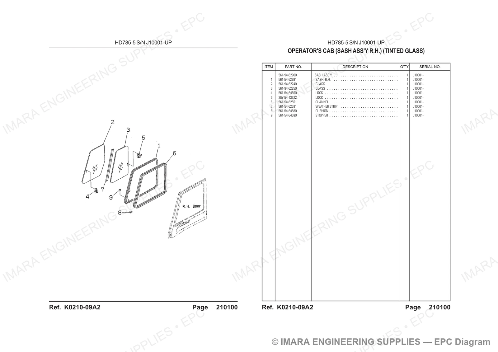 Komatsu HD785-5 Parts Diagram