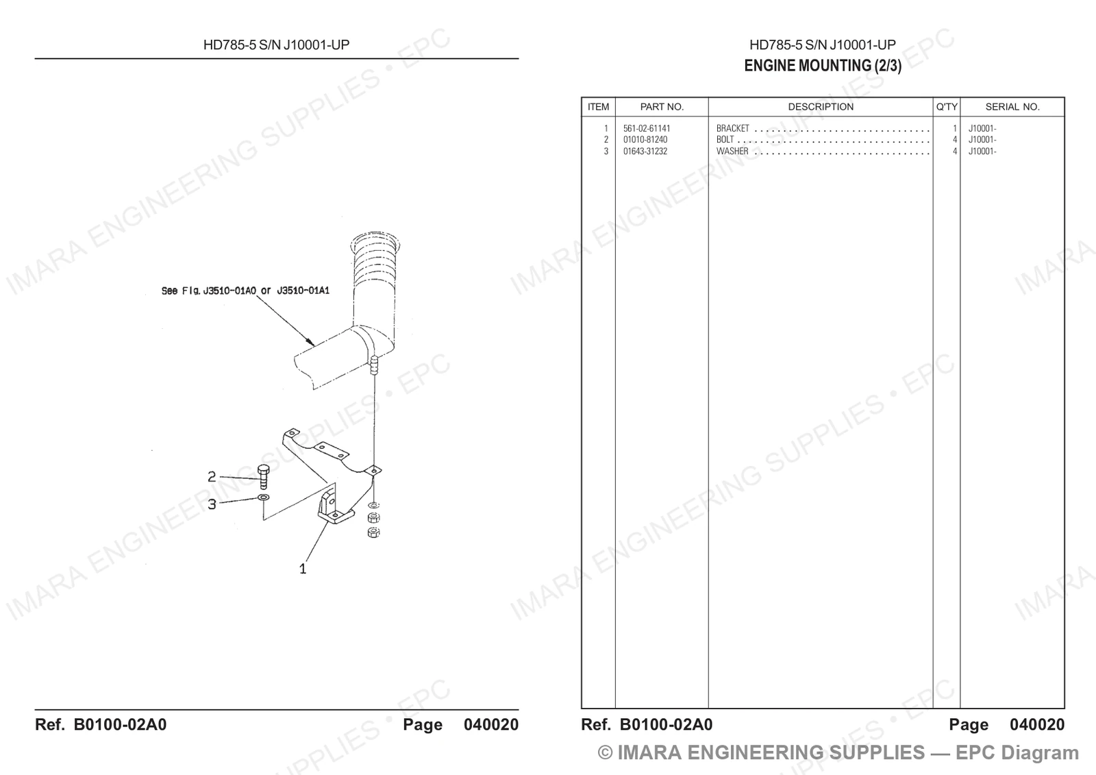 Komatsu HD785-5 Parts Diagram