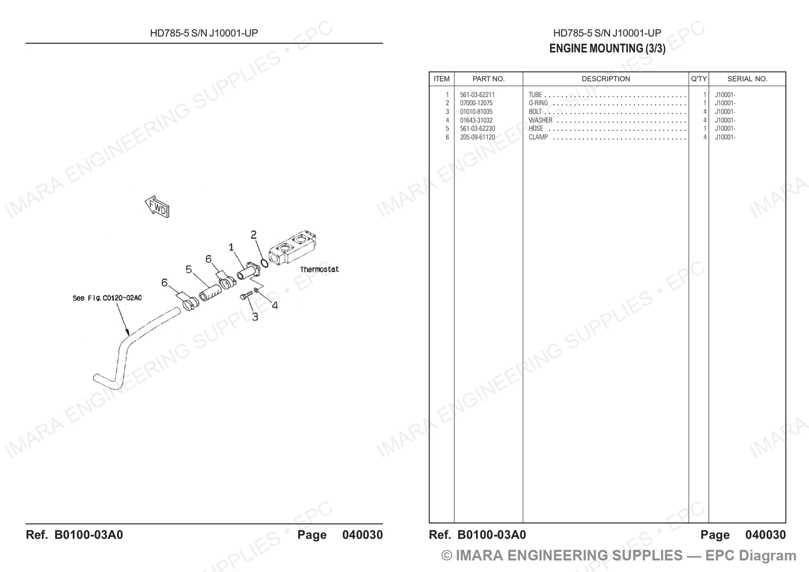 Komatsu HD785-5 Parts Diagram
