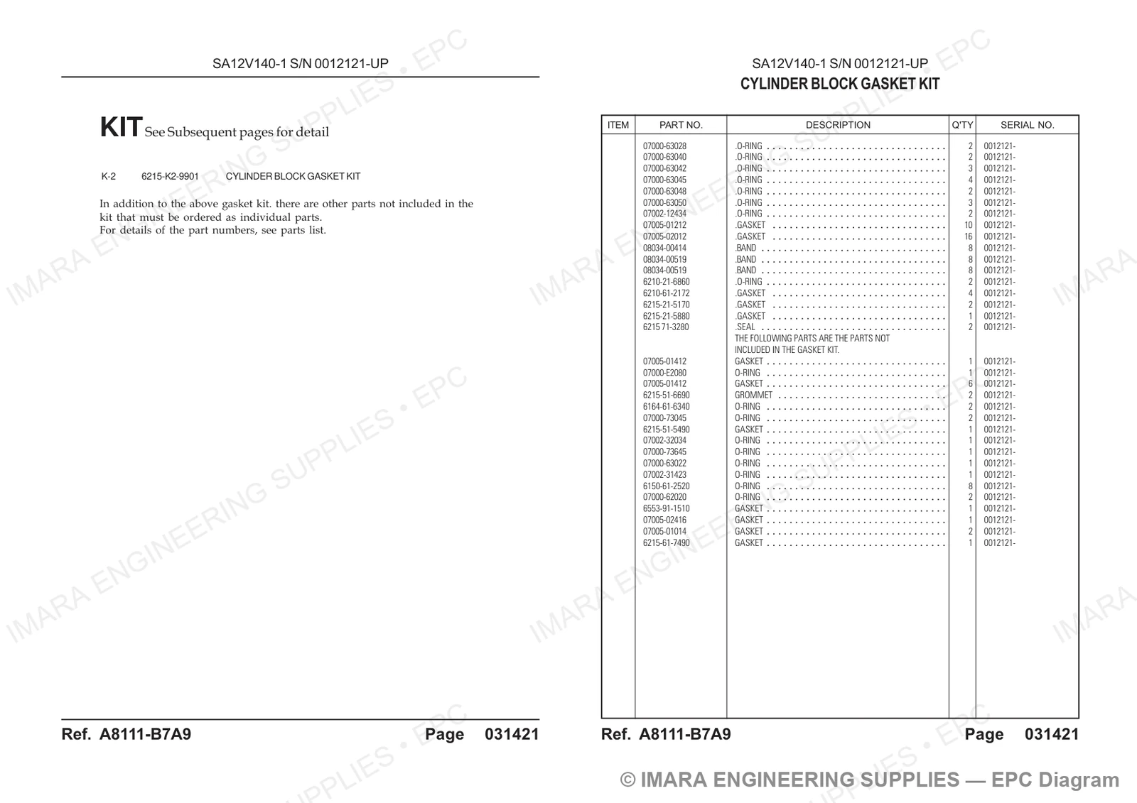 Komatsu HD785-5 Parts Diagram