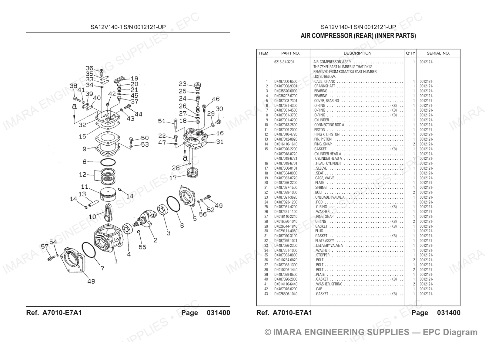 Komatsu HD785-5 Parts Diagram