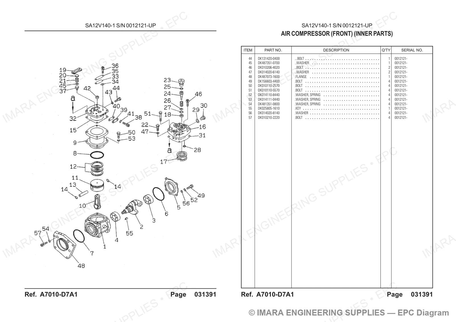 Komatsu HD785-5 Parts Diagram