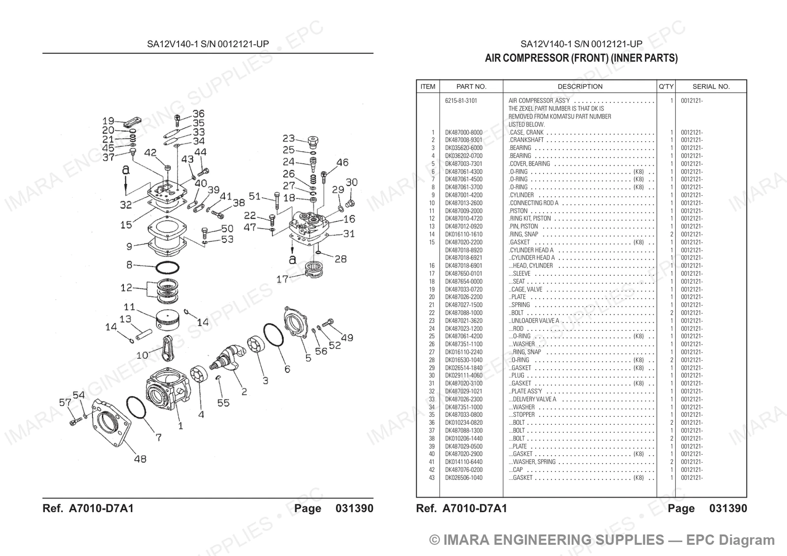 Komatsu HD785-5 Parts Diagram