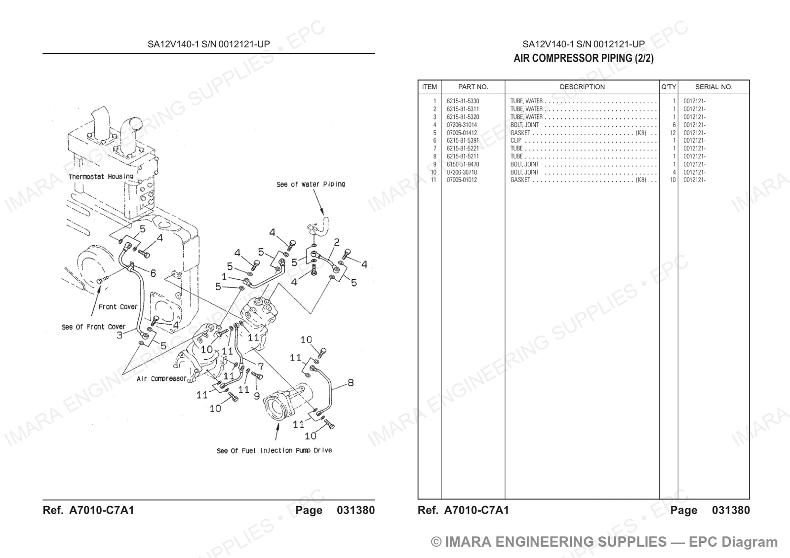 Komatsu HD785-5 Parts Diagram