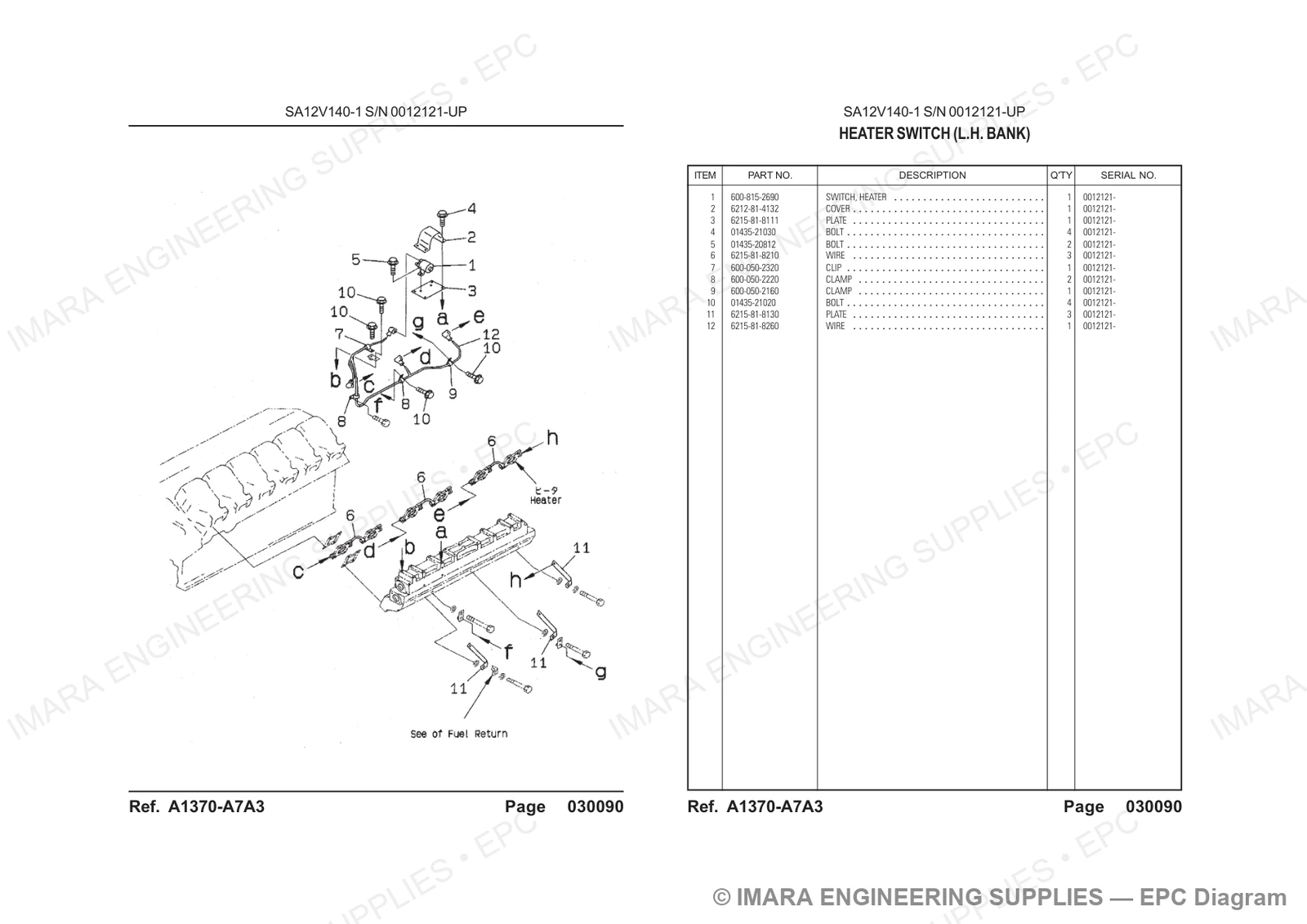 Komatsu HD785-5 Parts Diagram