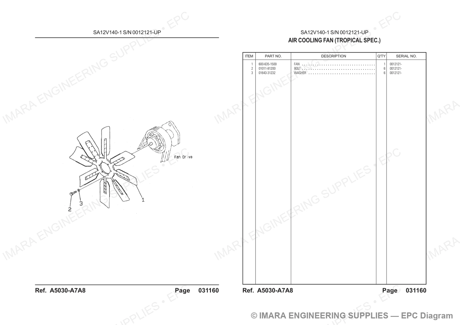 Komatsu HD785-5 Parts Diagram