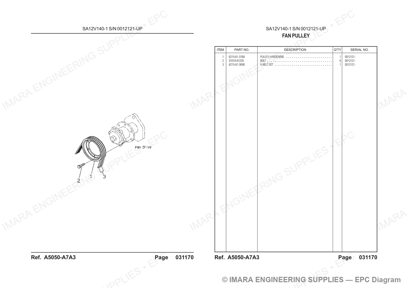 Komatsu HD785-5 Parts Diagram