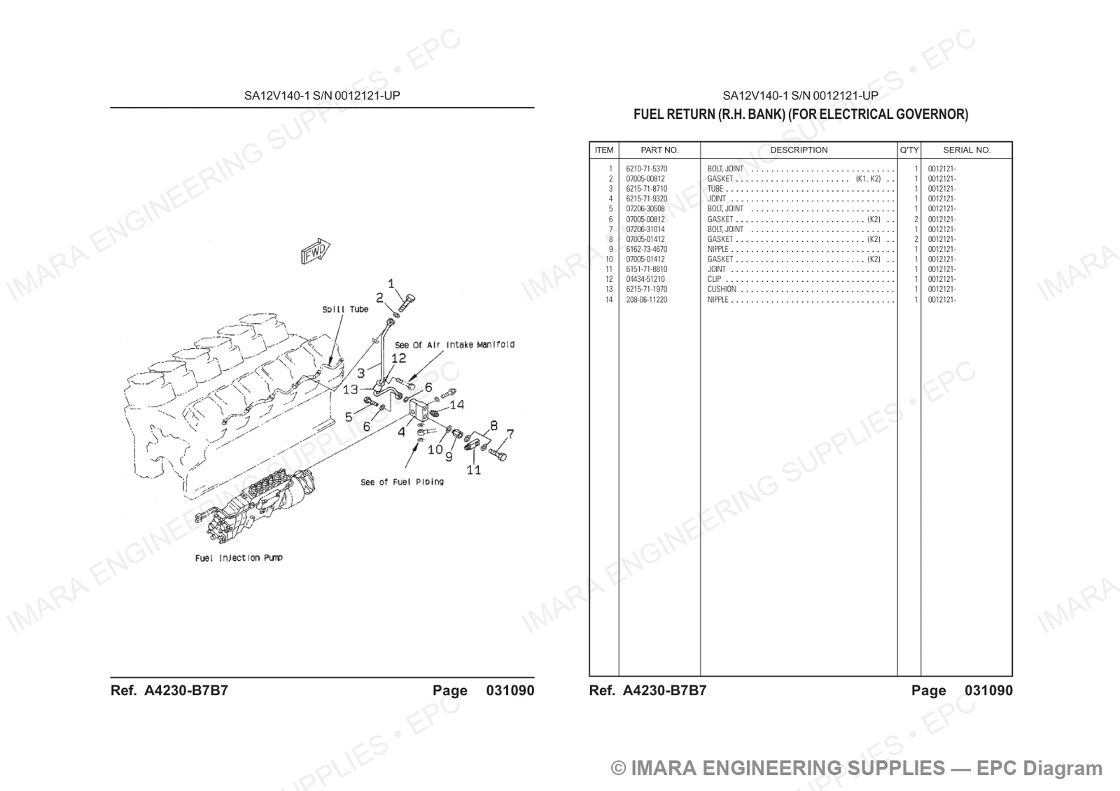 Komatsu HD785-5 Parts Diagram