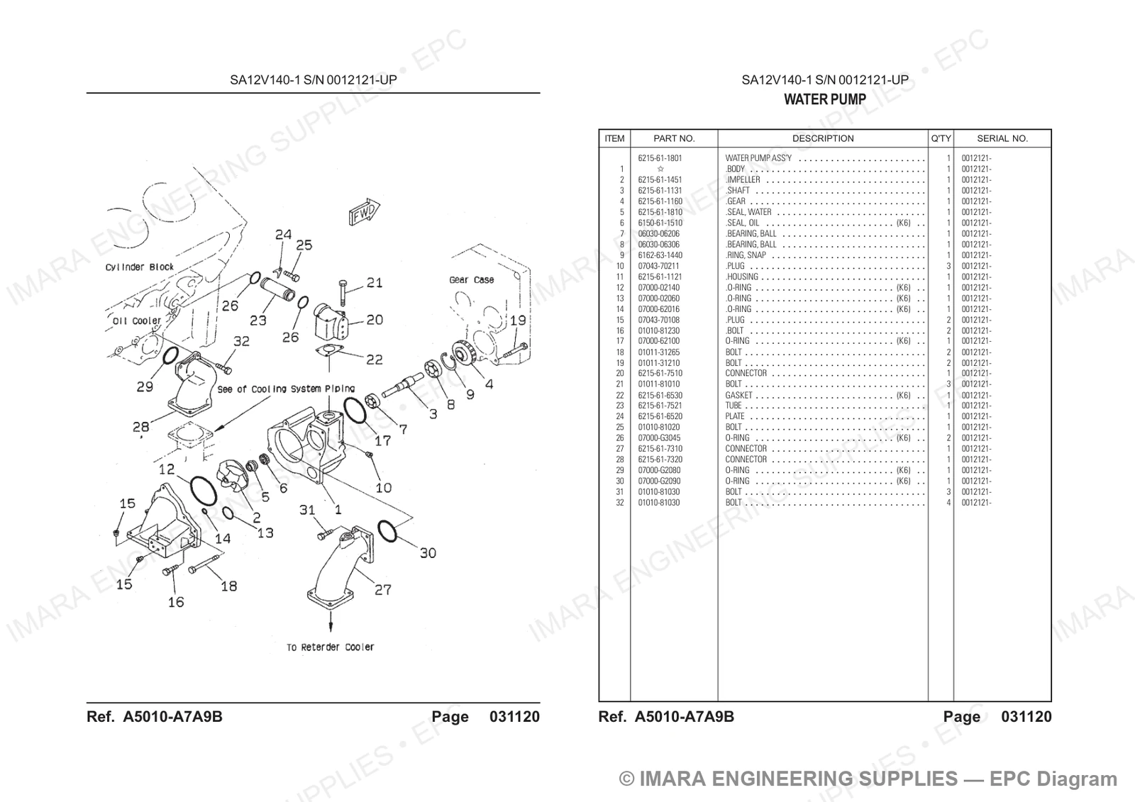 Komatsu HD785-5 Parts Diagram