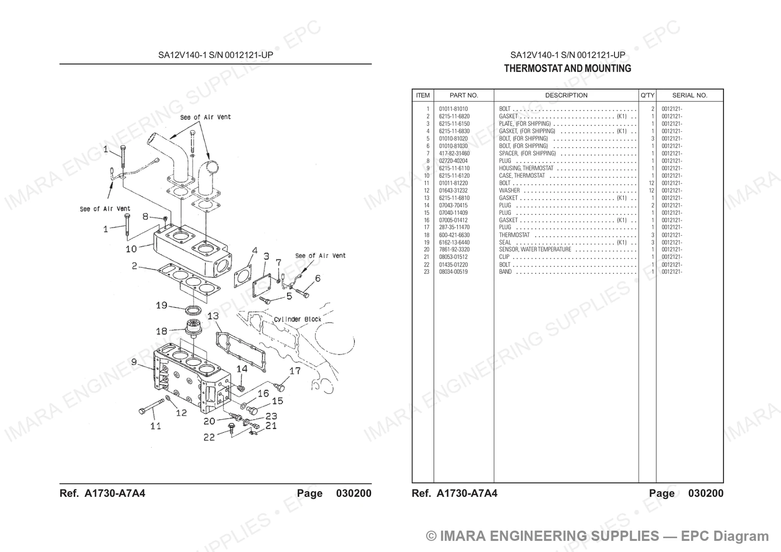 Komatsu HD785-5 Parts Diagram