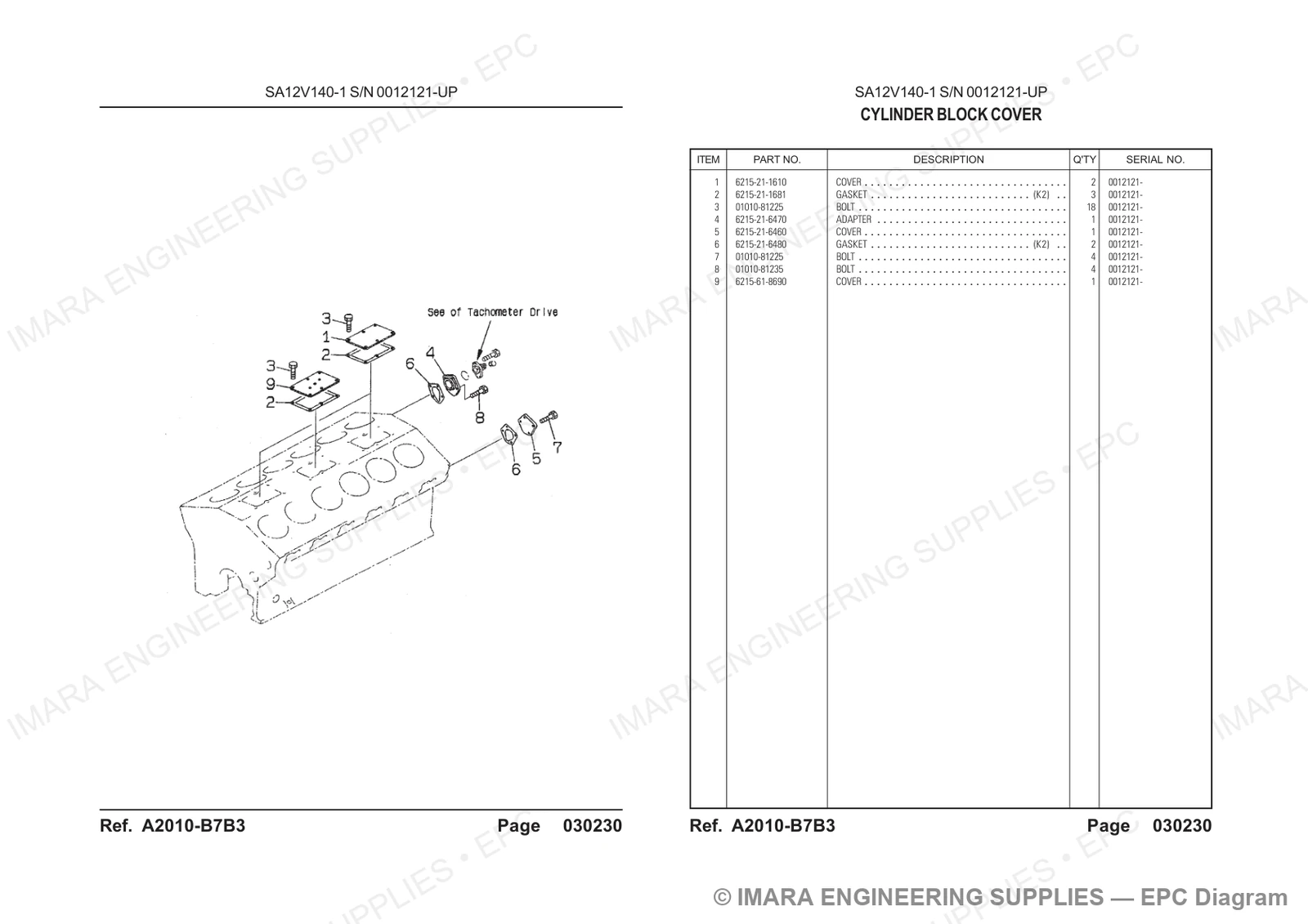 Komatsu HD785-5 Parts Diagram