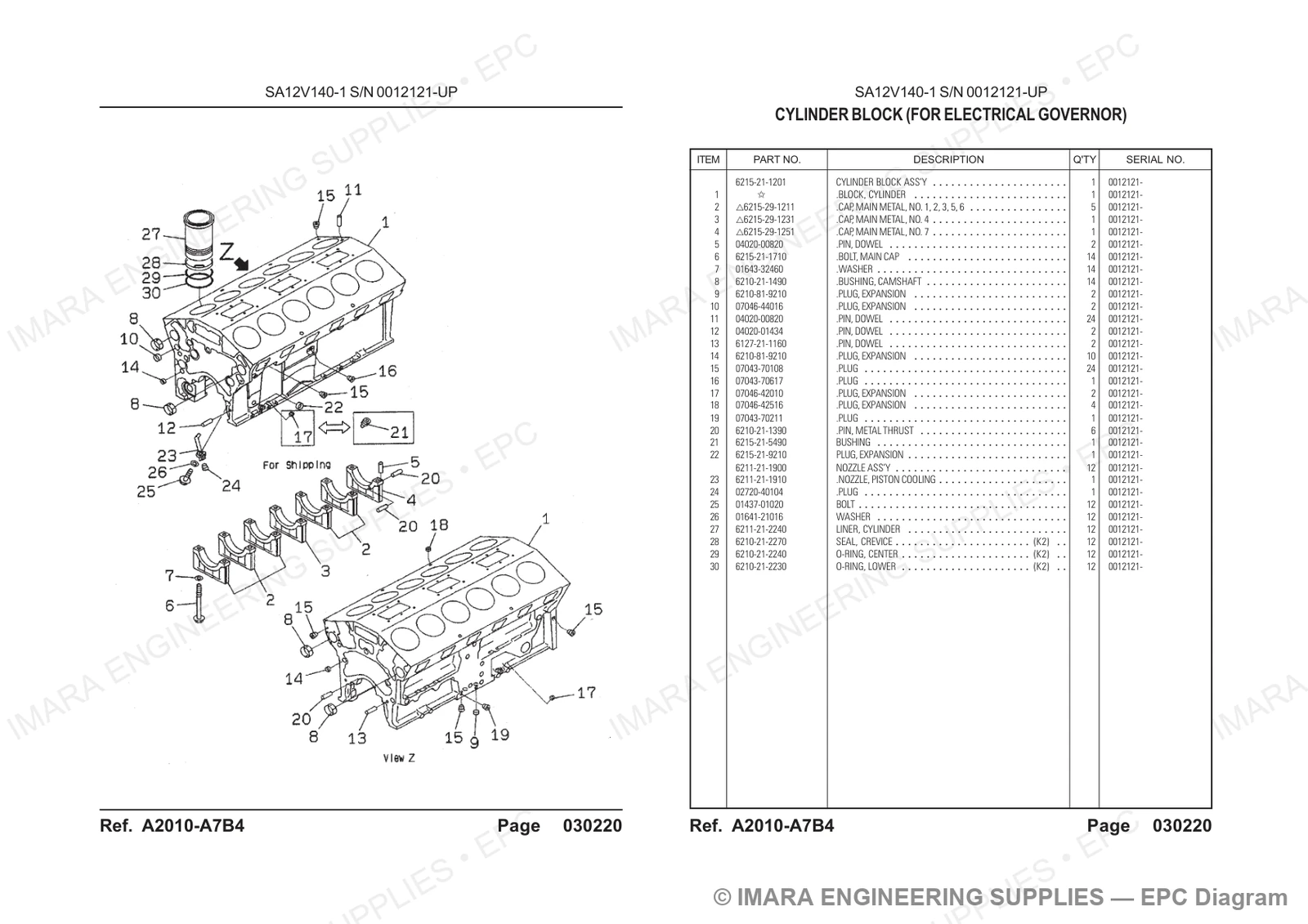 Komatsu HD785-5 Parts Diagram